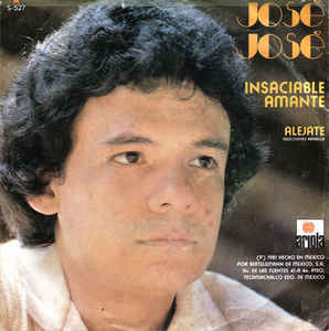 Album cover art for "Insaciable Amante" by José José