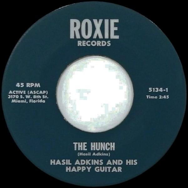 Album cover art for "The Hunch" by Hasil Adkins