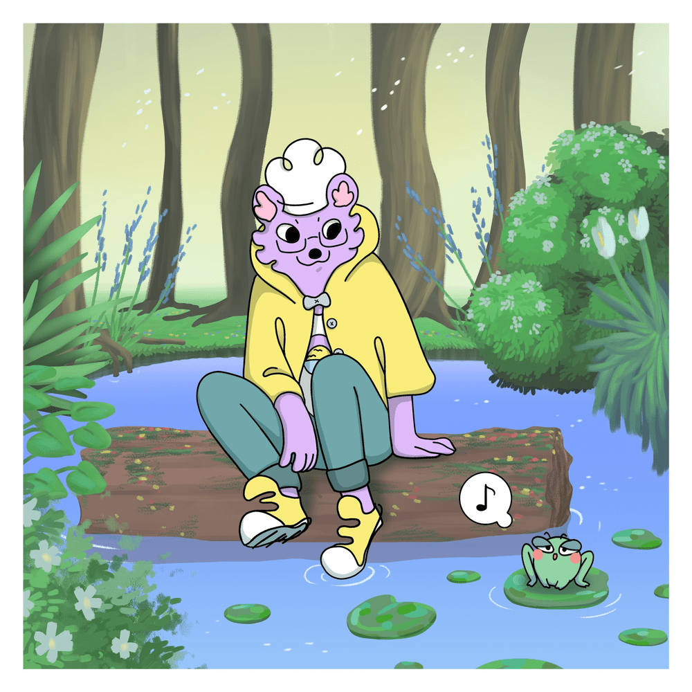 Album cover art for "lungs" by potsu & Ben Beal