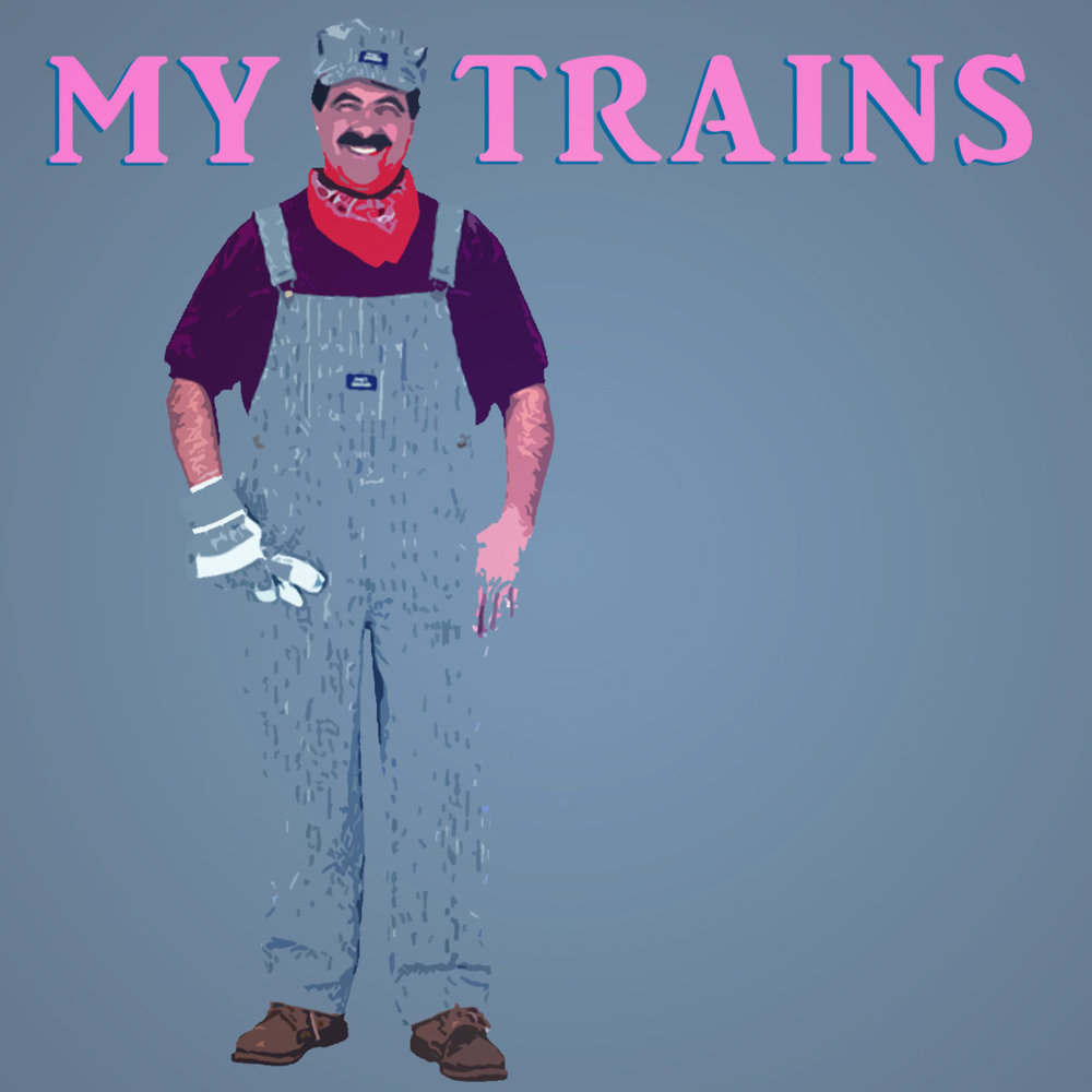Album cover art for "My Trains" by Lemon Demon