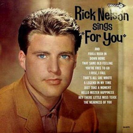 Album cover art for "Fools Rush In" by Ricky Nelson