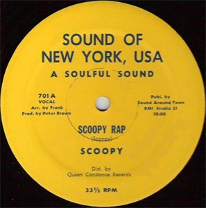 Album cover art for "Scoopy Rap" by Scoopy