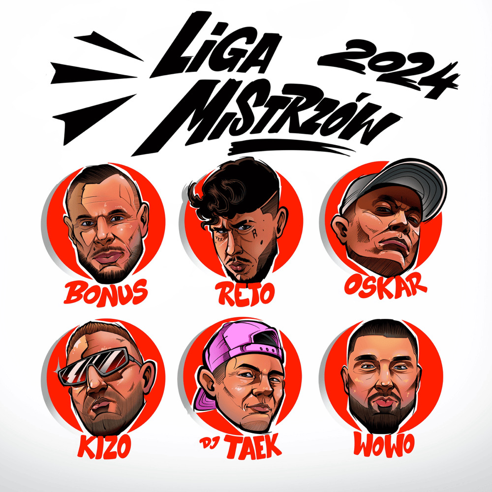Album cover art for "Liga mistrzów" by Bonus RPK & ReTo & Oskar83 & Kizo