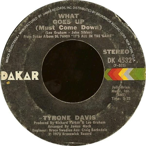 What Goes Up (Must Come Down) by Tyrone Davis