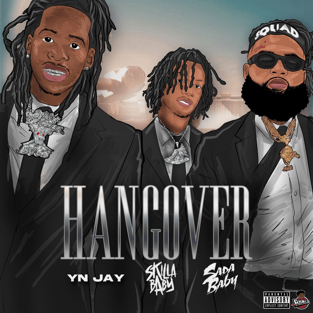 Album cover art for "Hangover" by YN Jay