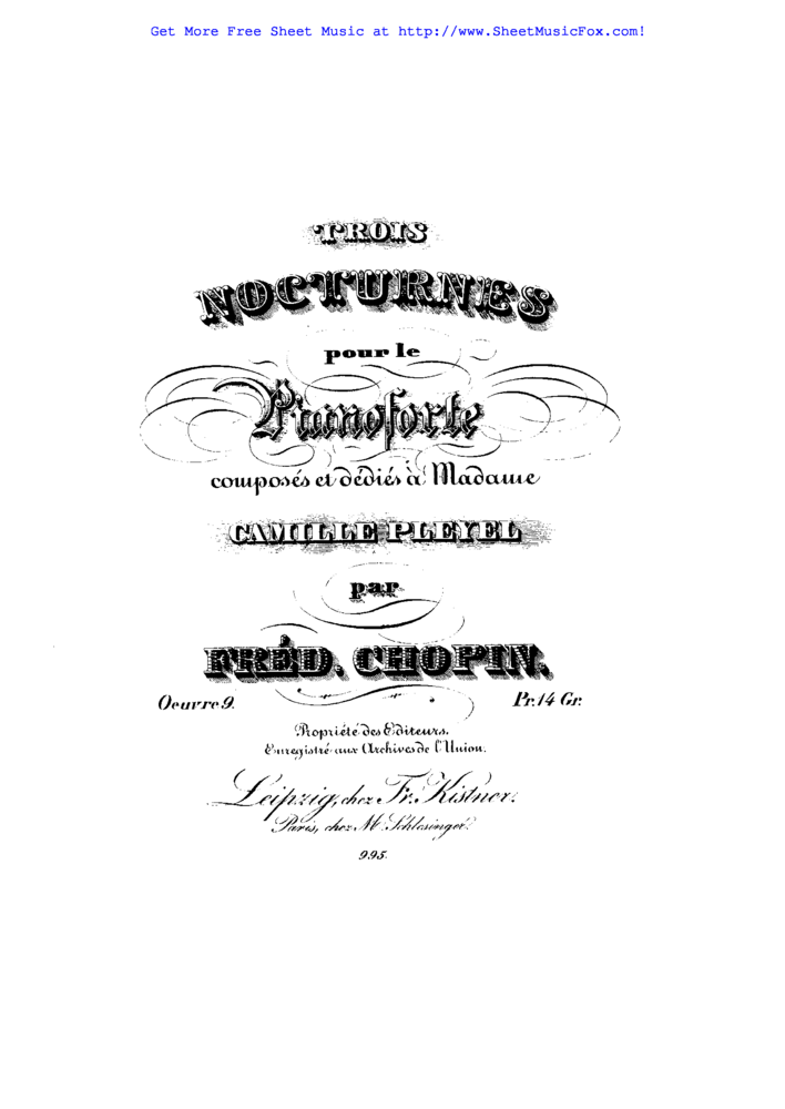 Nocturne in E-Flat Major, Op. 9, No. 2 by Frédéric Chopin