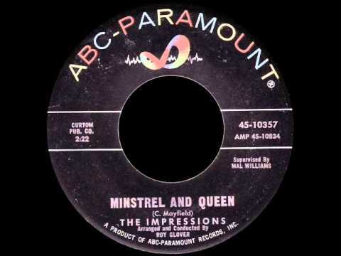 Album cover art for "Minstrel and Queen (Queen Majesty)" by The Impressions