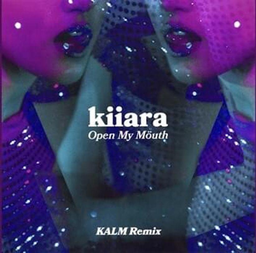 Album cover art for "Open My Mouth (KALM Remix)" by Kiiara