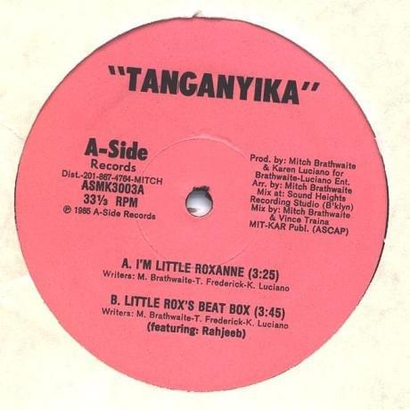 Album cover art for "I’m Little Roxanne" by Tanganyika