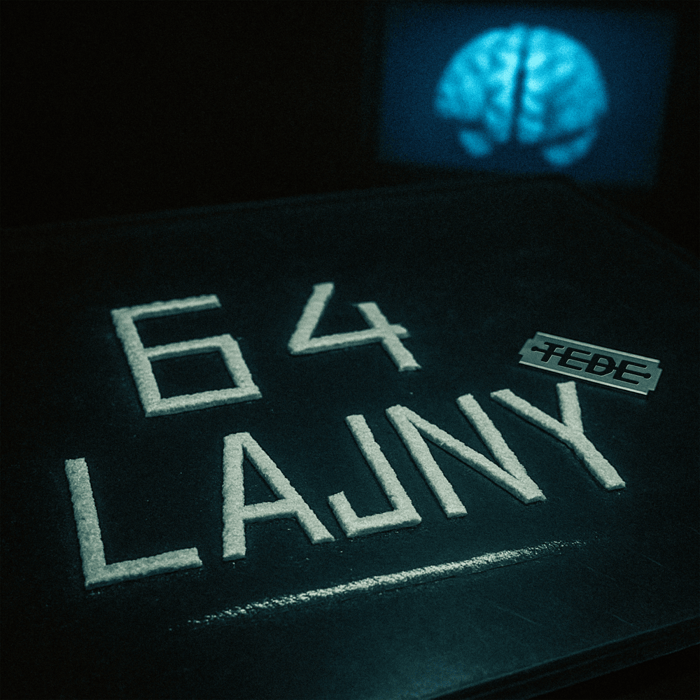 Album cover art for "64 LAJNY" by Tede