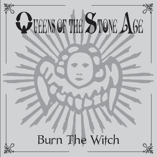 Album cover art for "Burn the Witch" by Queens of the Stone Age & Billy F. Gibbons