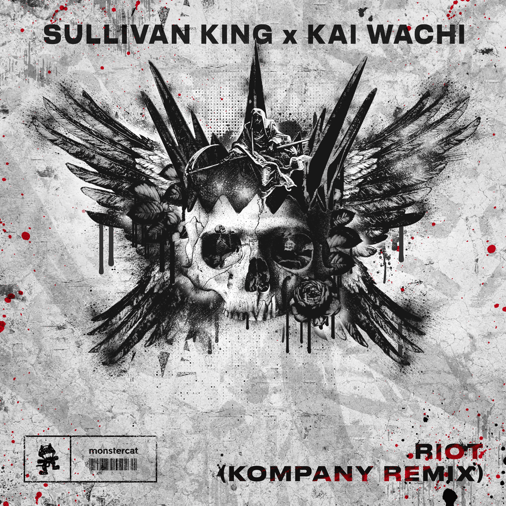 Album cover art for "Riot (Kompany Remix)" by Sullivan King