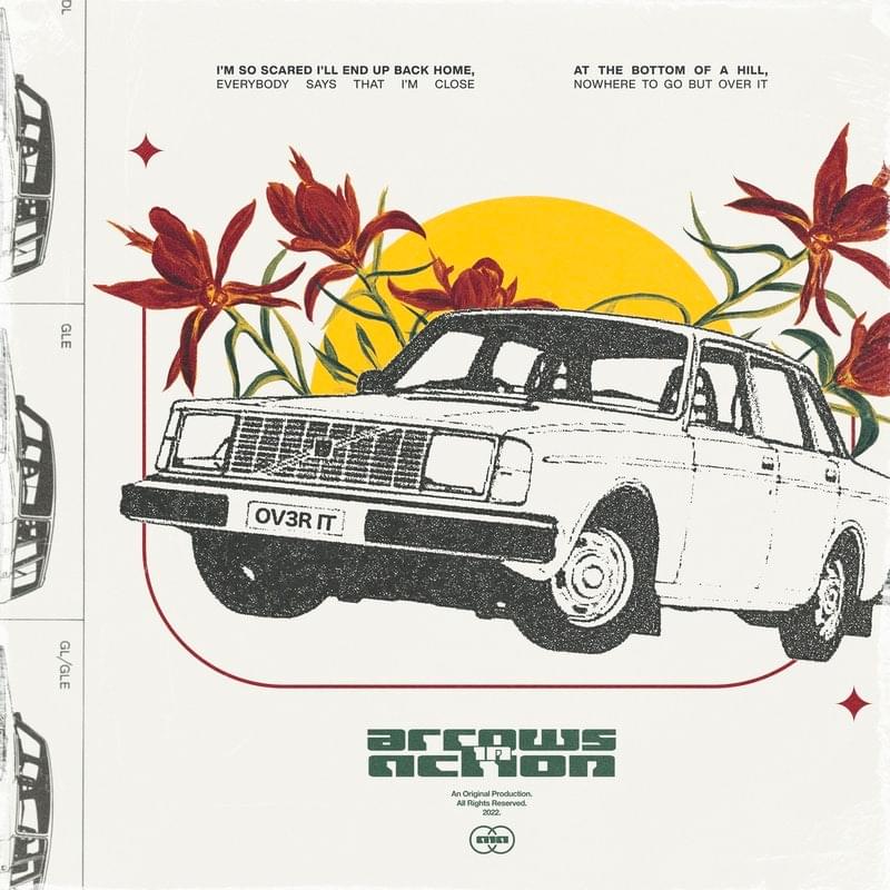Album cover art for "Over It" by Arrows in Action
