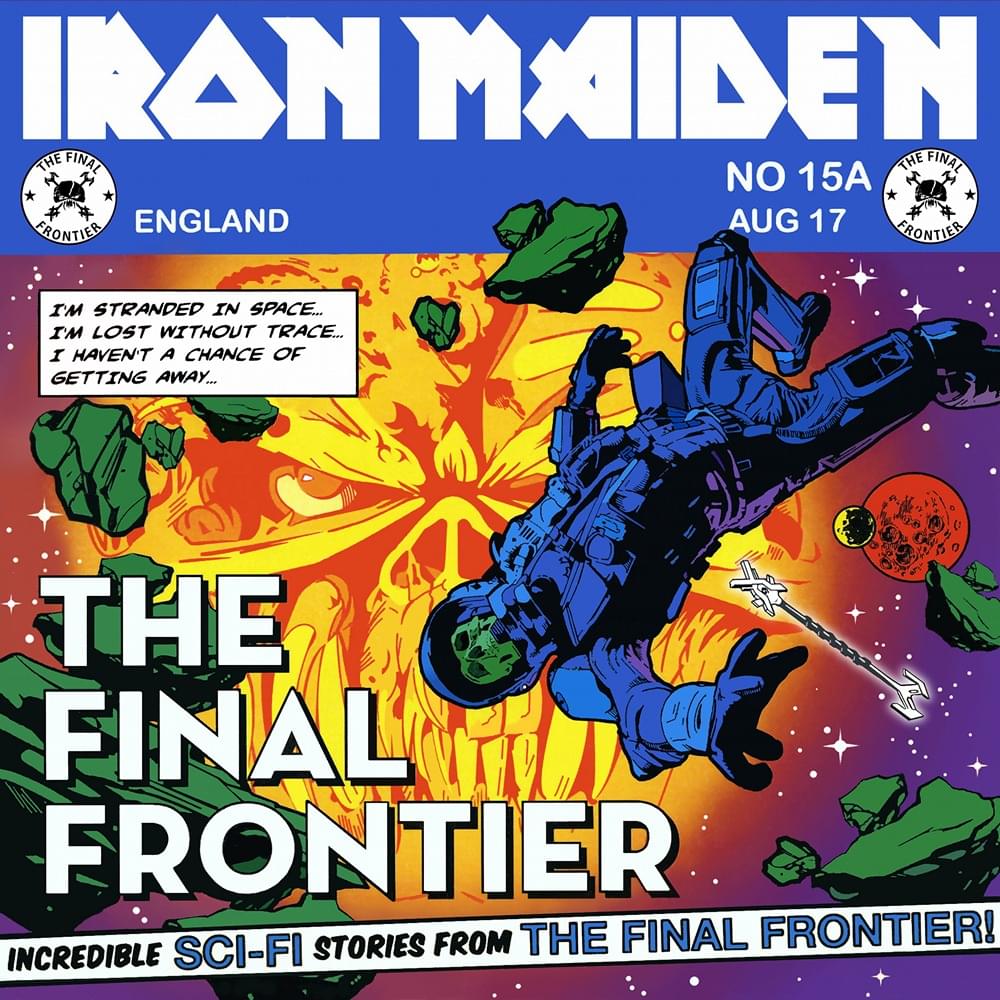 Album cover art for "Satellite 15... The Final Frontier" by Iron Maiden