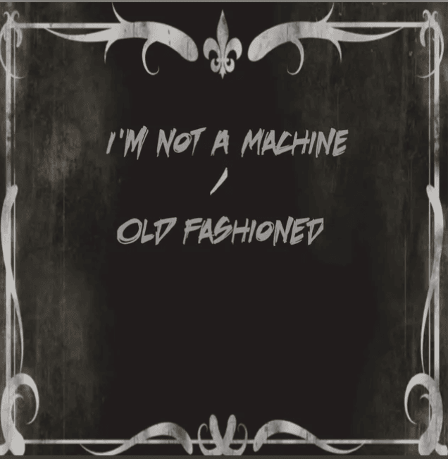 Album cover art for "I’m Not A Machine" by TX2 & Mikayla Douglas