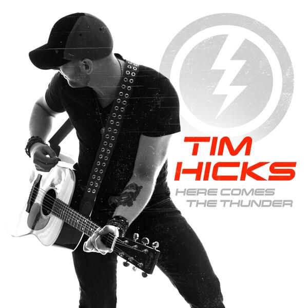 Album cover art for "Here Comes The Thunder" by Tim Hicks
