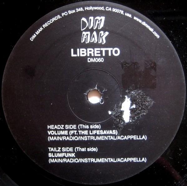 Album cover art for "Volume" by Libretto & Lifesavas