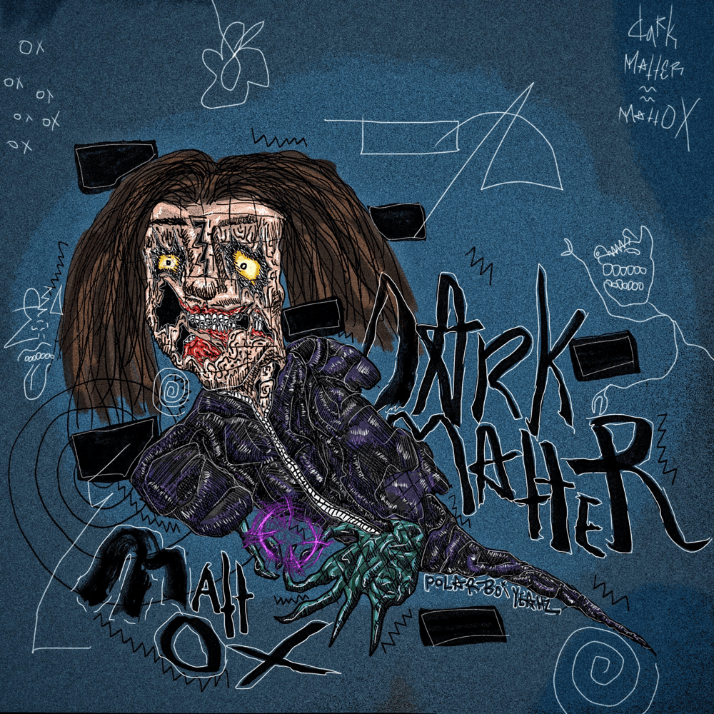 Album cover art for "DARK MATTER" by Matt OX