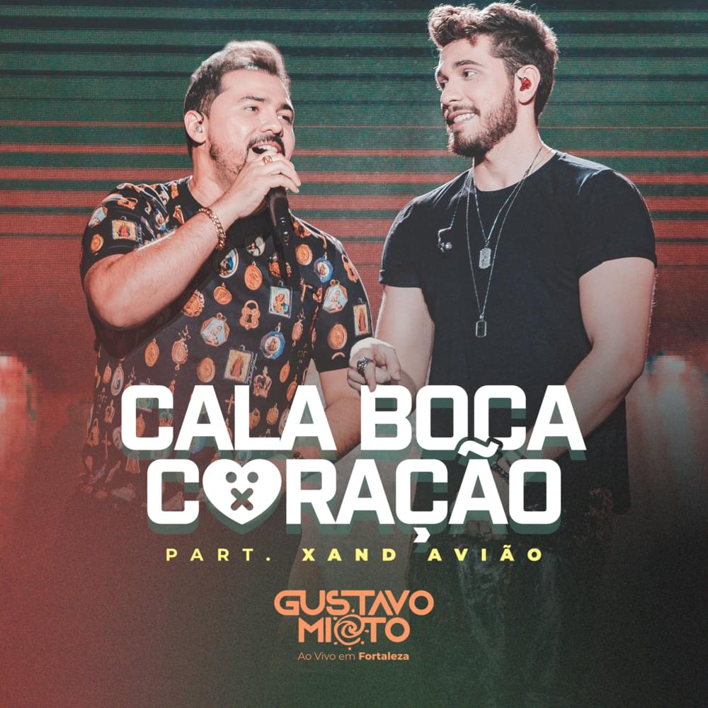 Album cover art for "Cala Boca Coração" by Gustavo Mioto & Xand Avião