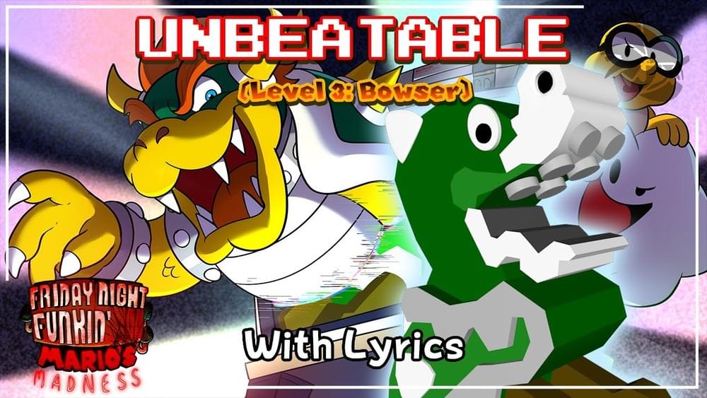 Album cover art for "UNBEATABLE (Level 3 - Bowser) WITH LYRICS" by Juno Songs