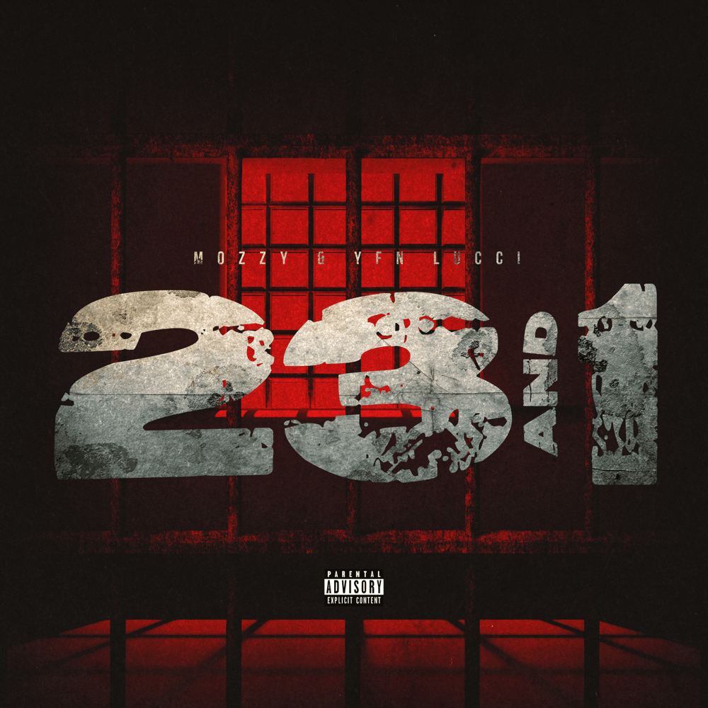 Album cover art for "23 AND 1" by Mozzy