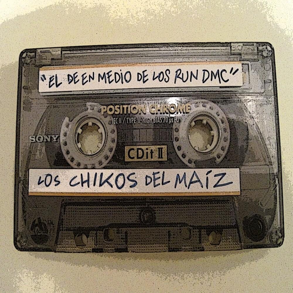 Album cover art for "El de en Medio de los Run-DMC (se me ha aparecido en sueños)" by Los Chikos del Maíz