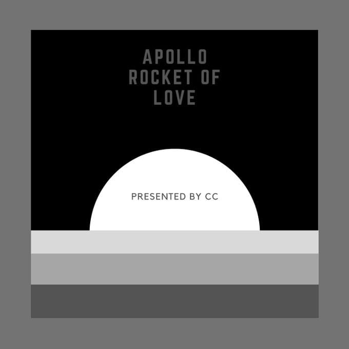 Album cover art for "Apollo Rocket of Love" by CC