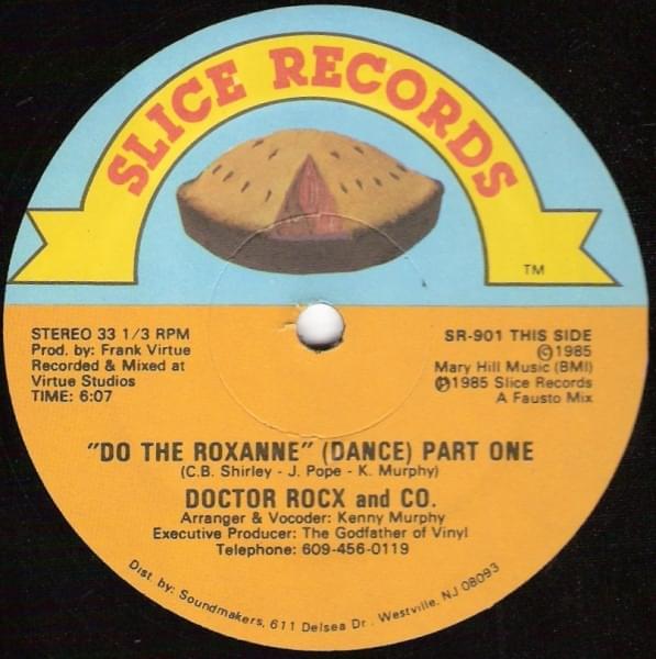 Album cover art for "Do The Roxanne (Dance)" by Doctor Rocx And Co.