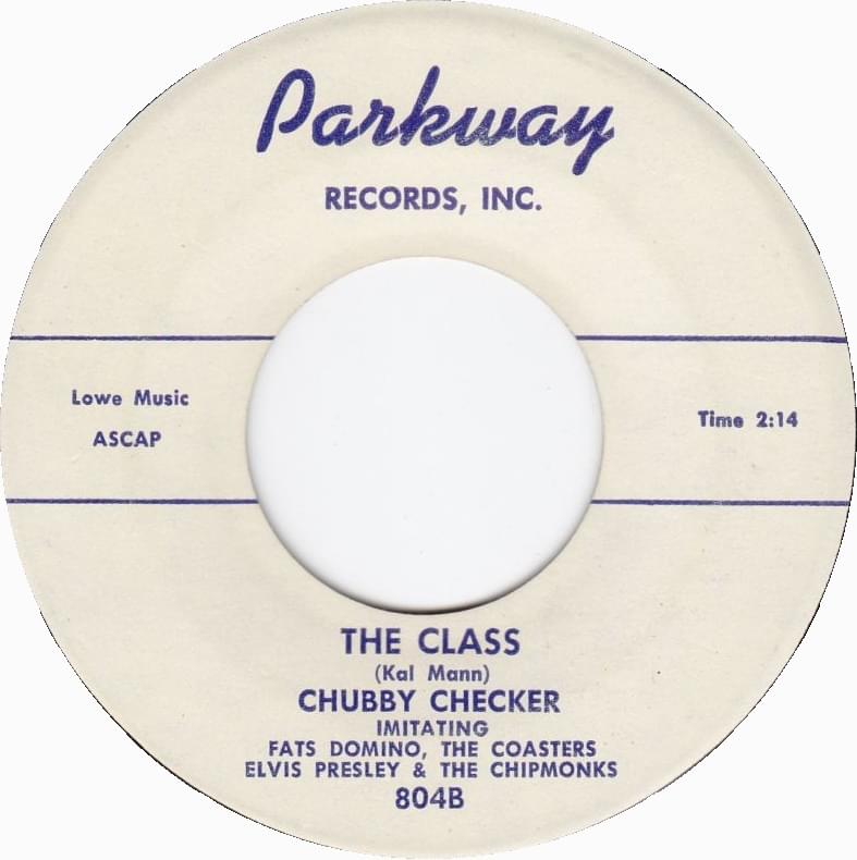 Album cover art for "The Class" by Chubby Checker