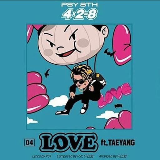 Album cover art for "LOVE" by PSY & TAEYANG (태양)