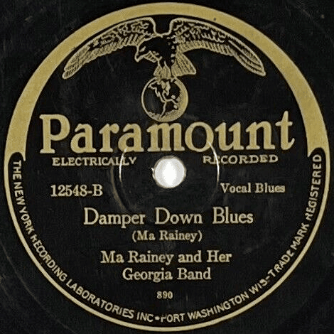 Album cover art for "Damper Down Blues" by Ma Rainey