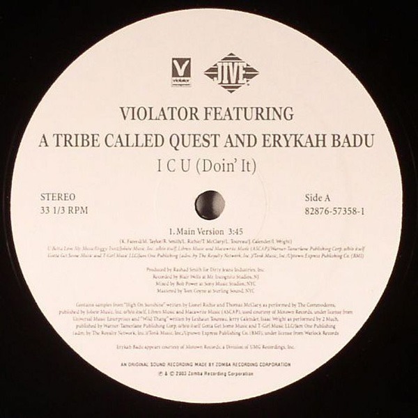 Album cover art for "ICU (Doin’ It)" by A Tribe Called Quest & Erykah Badu