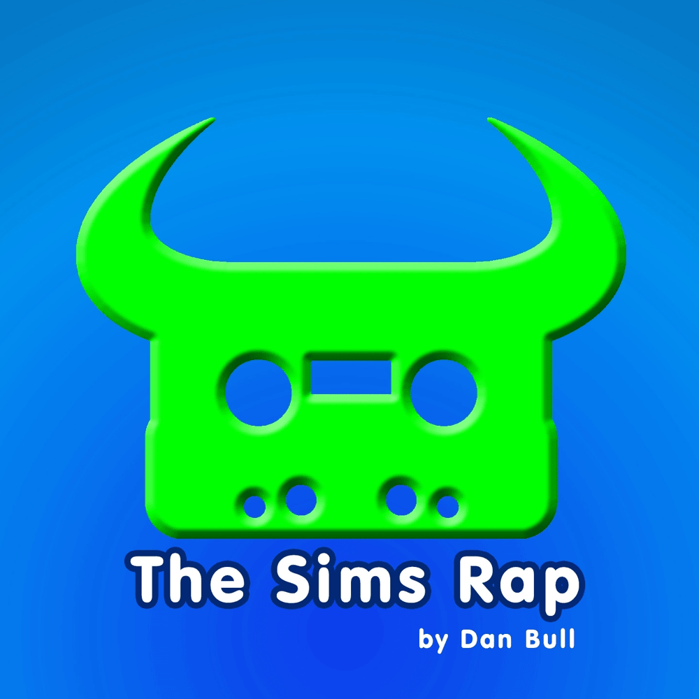 Album cover art for "The Sims Rap" by Dan Bull