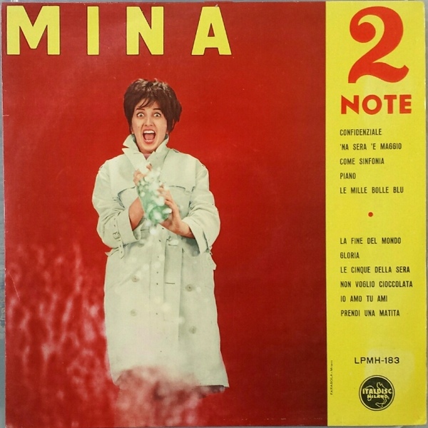 Album cover art for "Due note" by Mina