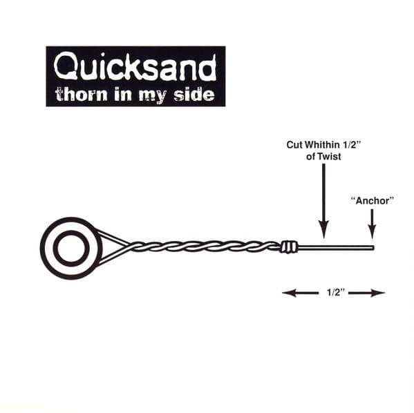 Album cover art for "Thorn In My Side" by Quicksand