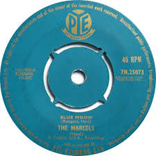 Album cover art for "Blue Moon" by The Marcels