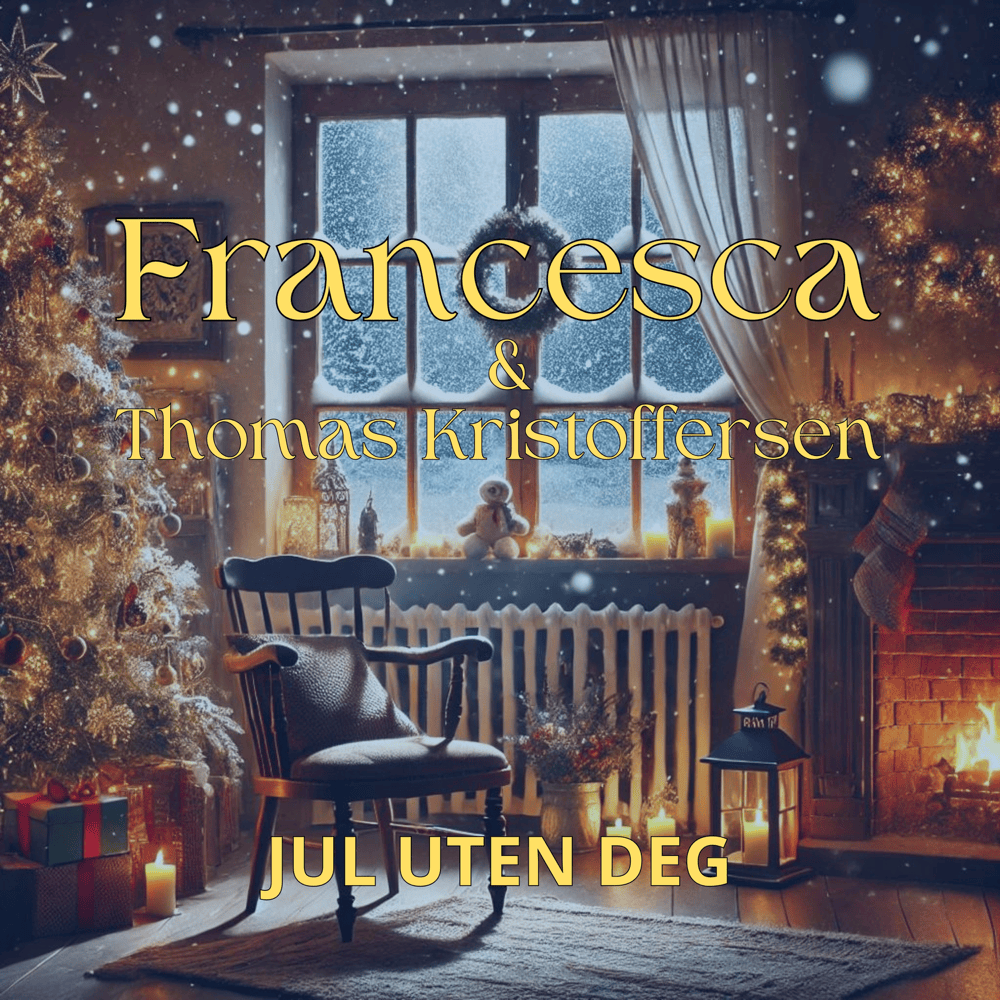 Album cover art for "Jul uten deg" by Francesca & Thomas Kristoffersen