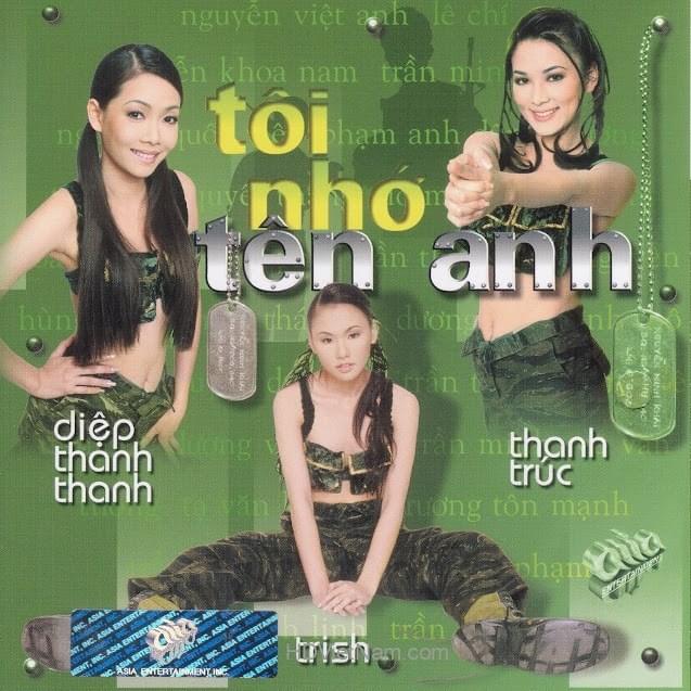 Album cover art for "Tôi Nhớ Tên Anh" by Trish Thuy Trang