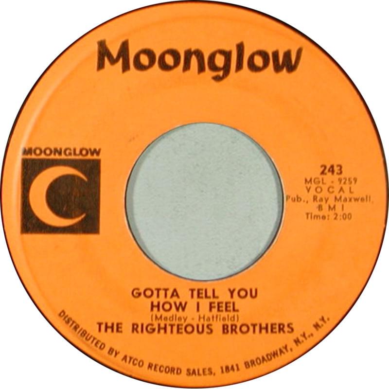 Album cover art for "Gotta Tell You How I Feel" by The Righteous Brothers