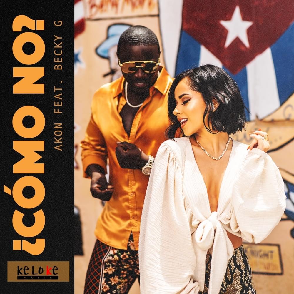 Album cover art for "Como No" by Akon & Becky G