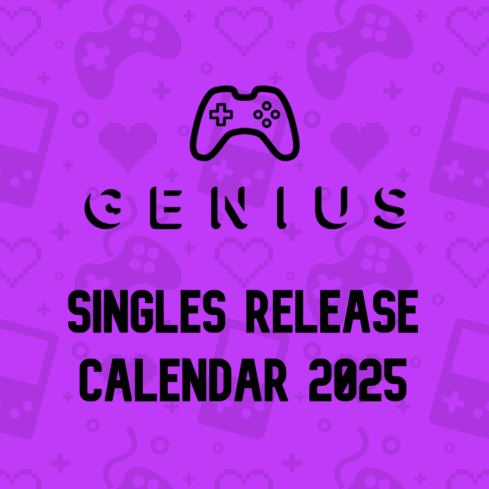 Cover image for 2025 Game Genius Singles Release Calendar