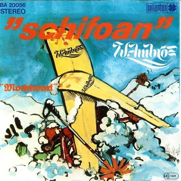 Album cover art for "Mochtwurt" by Wolfgang Ambros