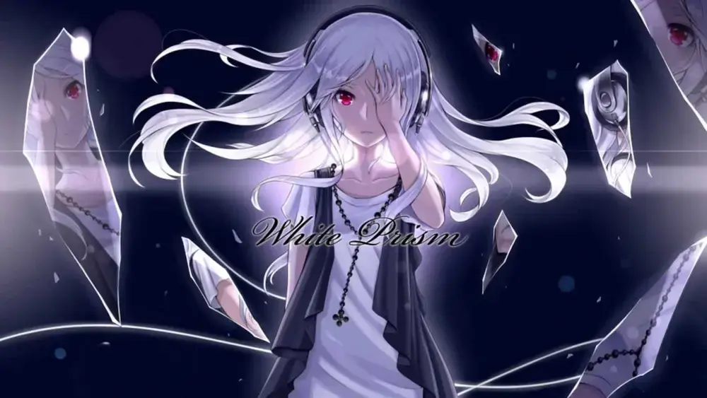 Album cover art for "White Prism" by 蝶々P (papiyon) & 初音ミク (Hatsune Miku)