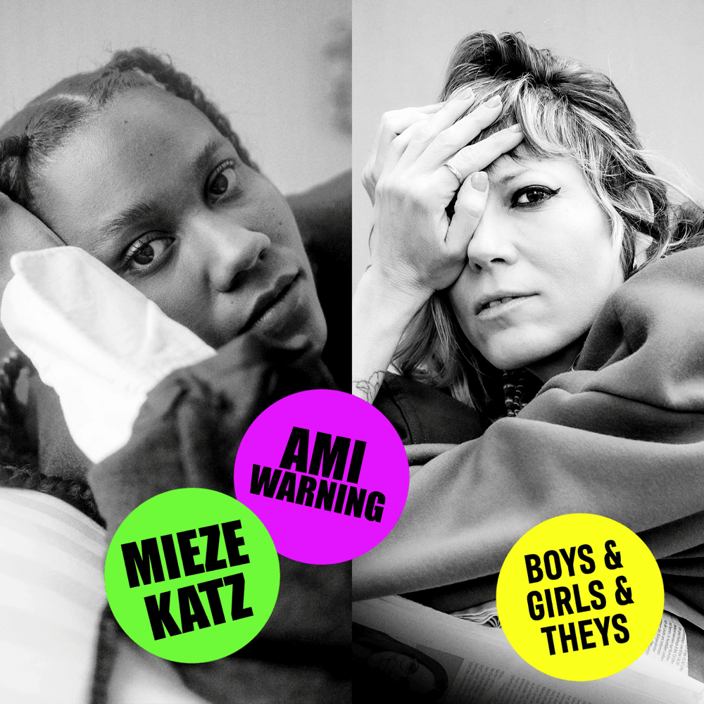 Album cover art for "Boys & Girls & Theys" by Mieze Katz