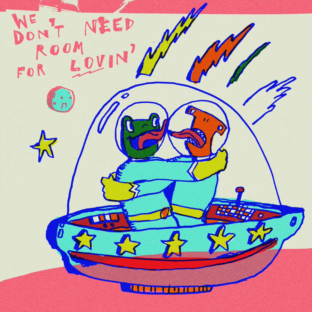 Album cover art for "We Don’t Need Room For Lovin’" by The Bug Club