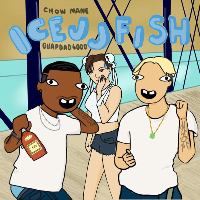Album cover art for "ICEJJFISH" by Chow Mane & Guapdad 4000