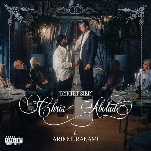 Album cover art for "Ryktet sier" by Chris Abolade & Arif Murakami