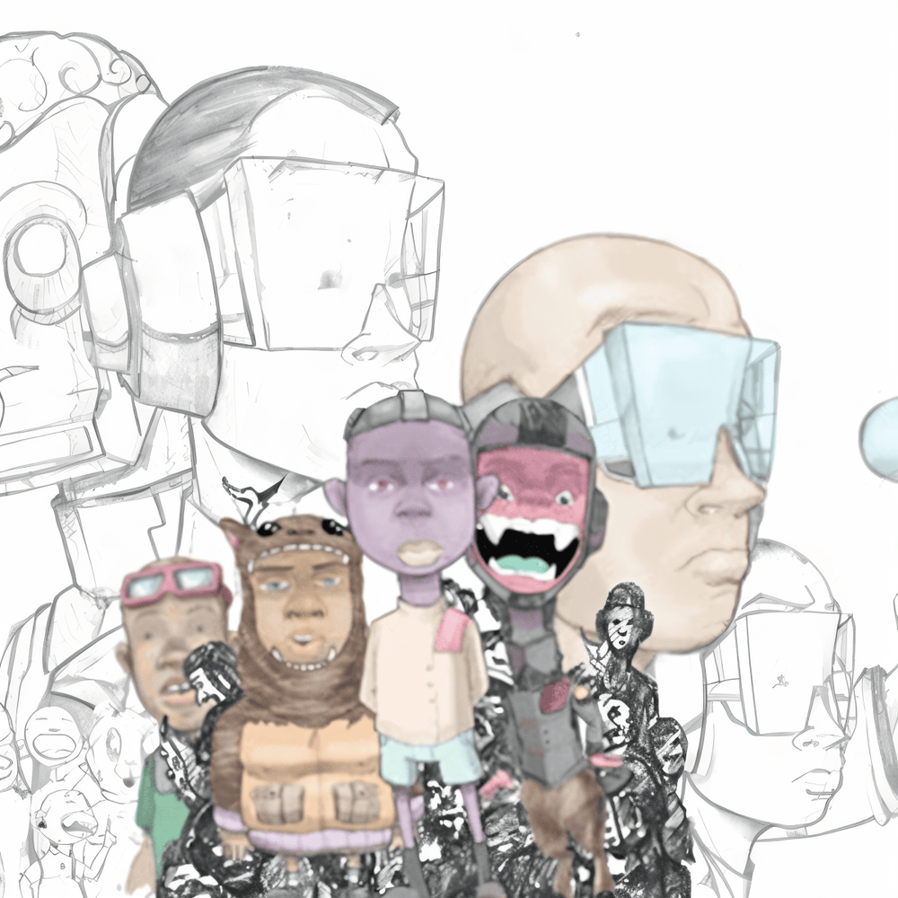 Album cover art for "Robotic Heart" by The Jet Age of Tomorrow