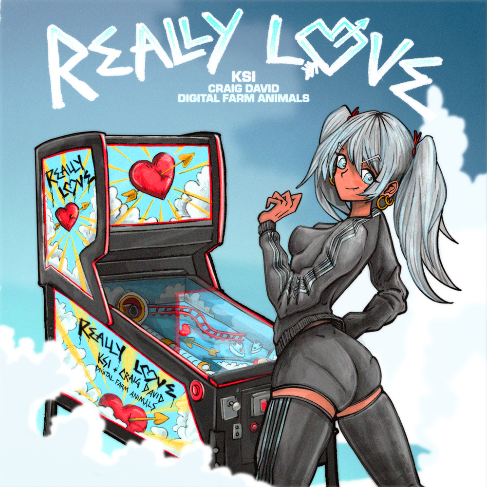 Album cover art for "Really Love (Instrumental)" by KSI & Digital Farm Animals