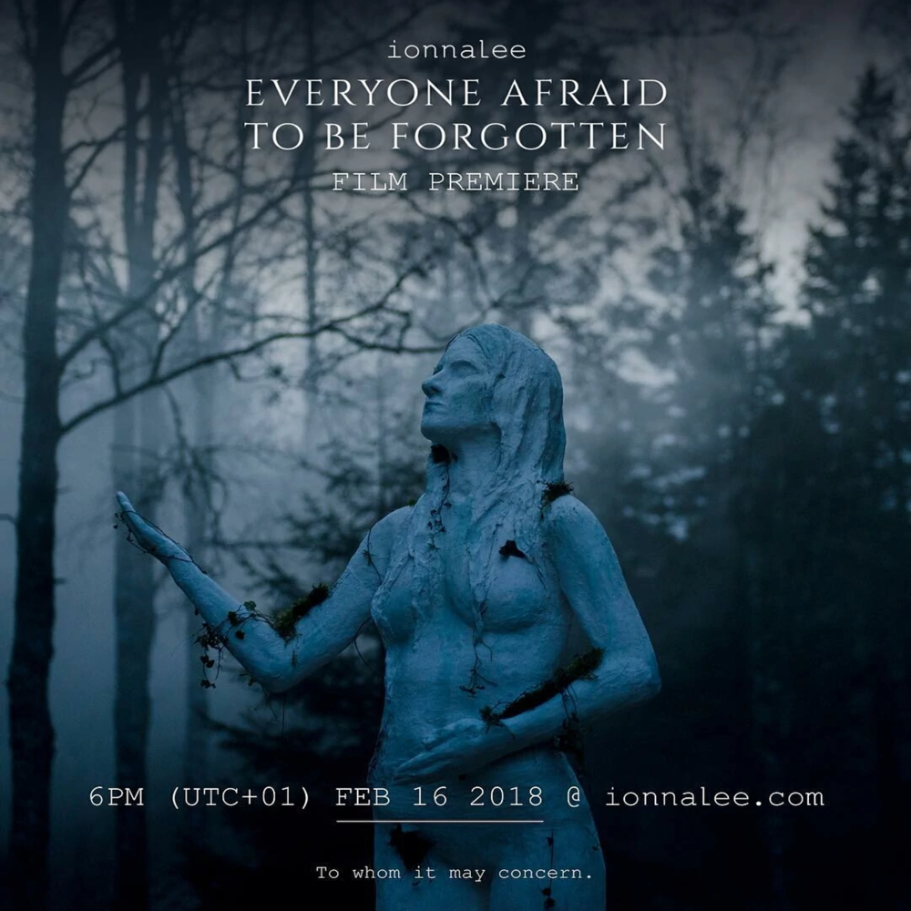 Album cover art for "EVERYONE AFRAID TO BE FORGOTTEN (film chapters)" by ionnalee